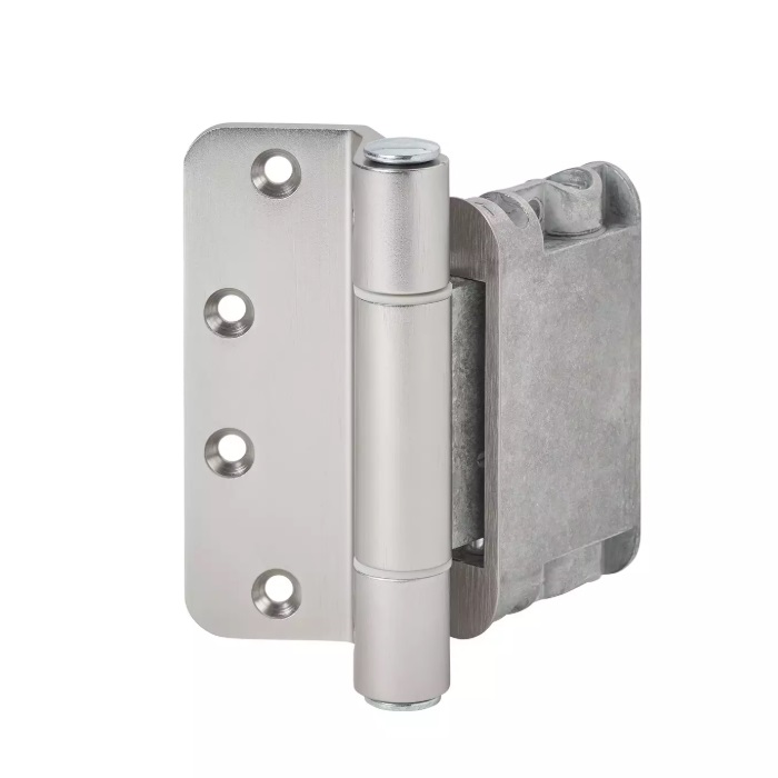 Įleidžiami vyriai lygiabriaunėms durims EASY 3D 030 matinis chromas (3 vnt)