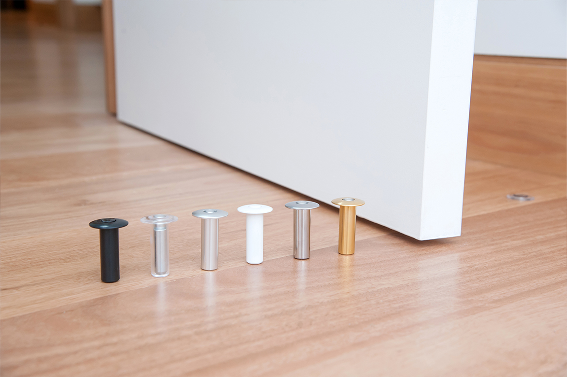 Paslėpti durų stabdžiai